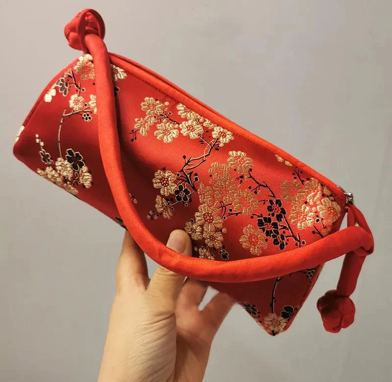 Kexin Silk Embroidery Cheongsam Mini Tote - Glova