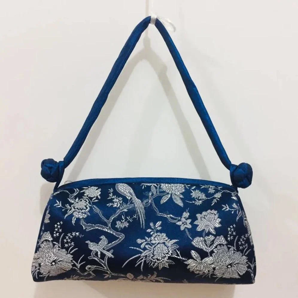 Kexin Silk Embroidery Cheongsam Mini Tote - Glova