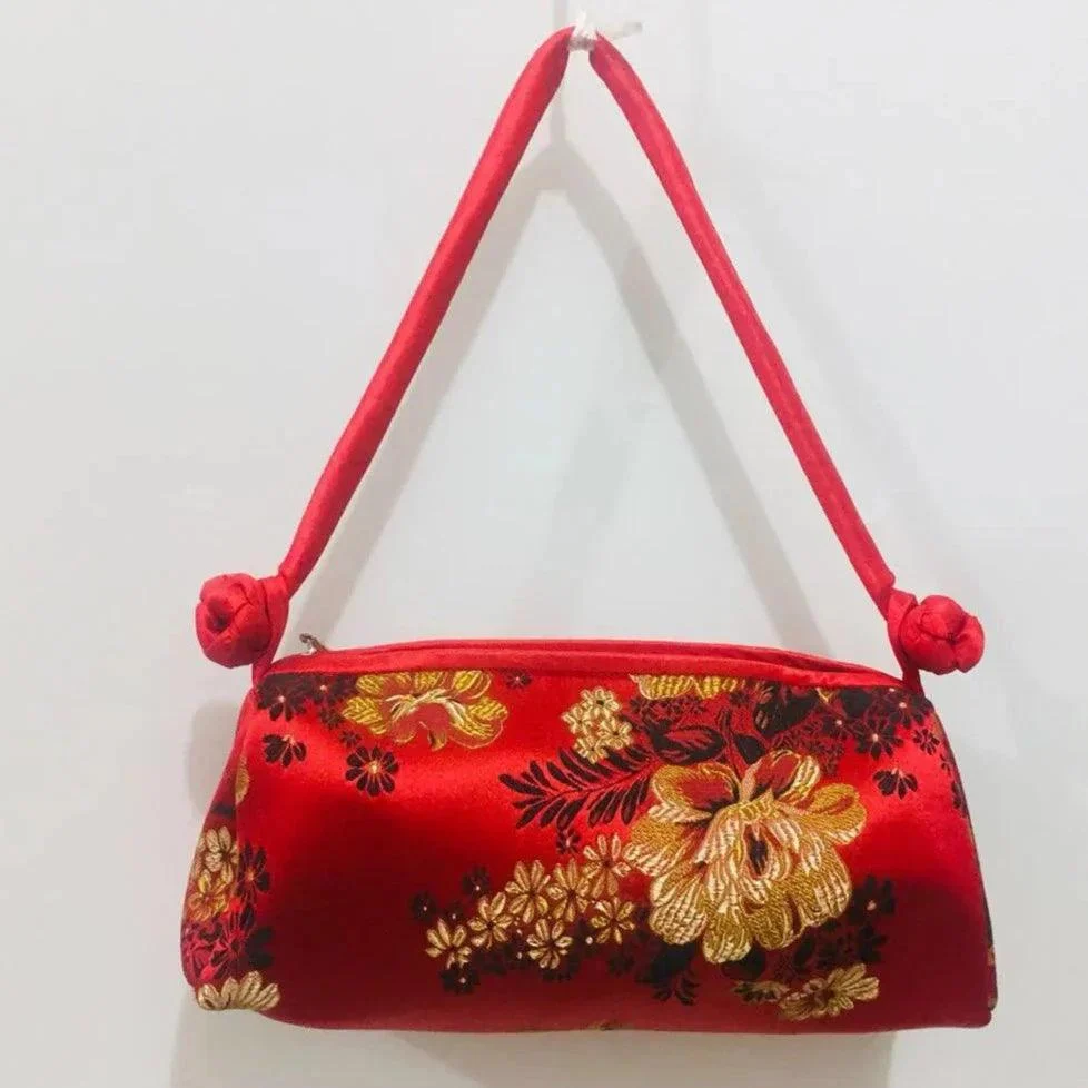 Kexin Silk Embroidery Cheongsam Mini Tote - Glova