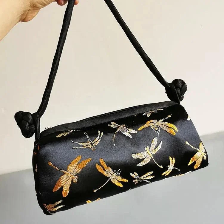 Kexin Silk Embroidery Cheongsam Mini Tote - Glova