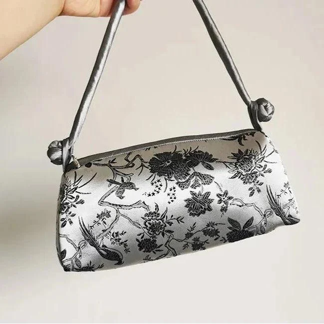 Kexin Silk Embroidery Cheongsam Mini Tote - Glova