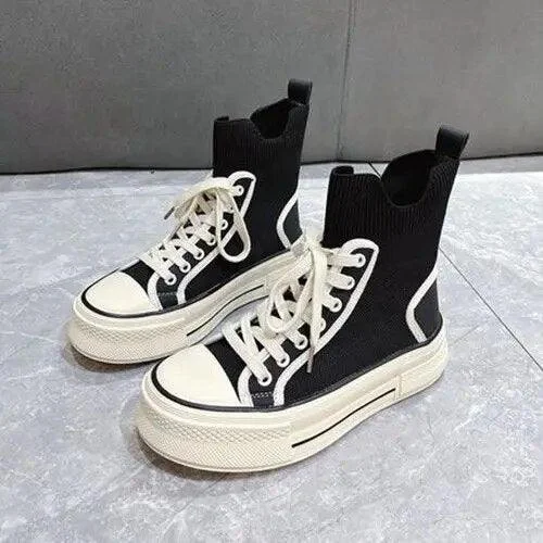 Kielo Knit Upper High Top Sneakers - Glova