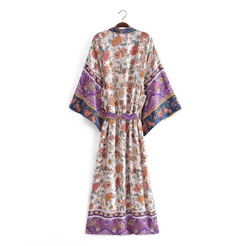 Kimiko Floral Kimono Robe - Glova