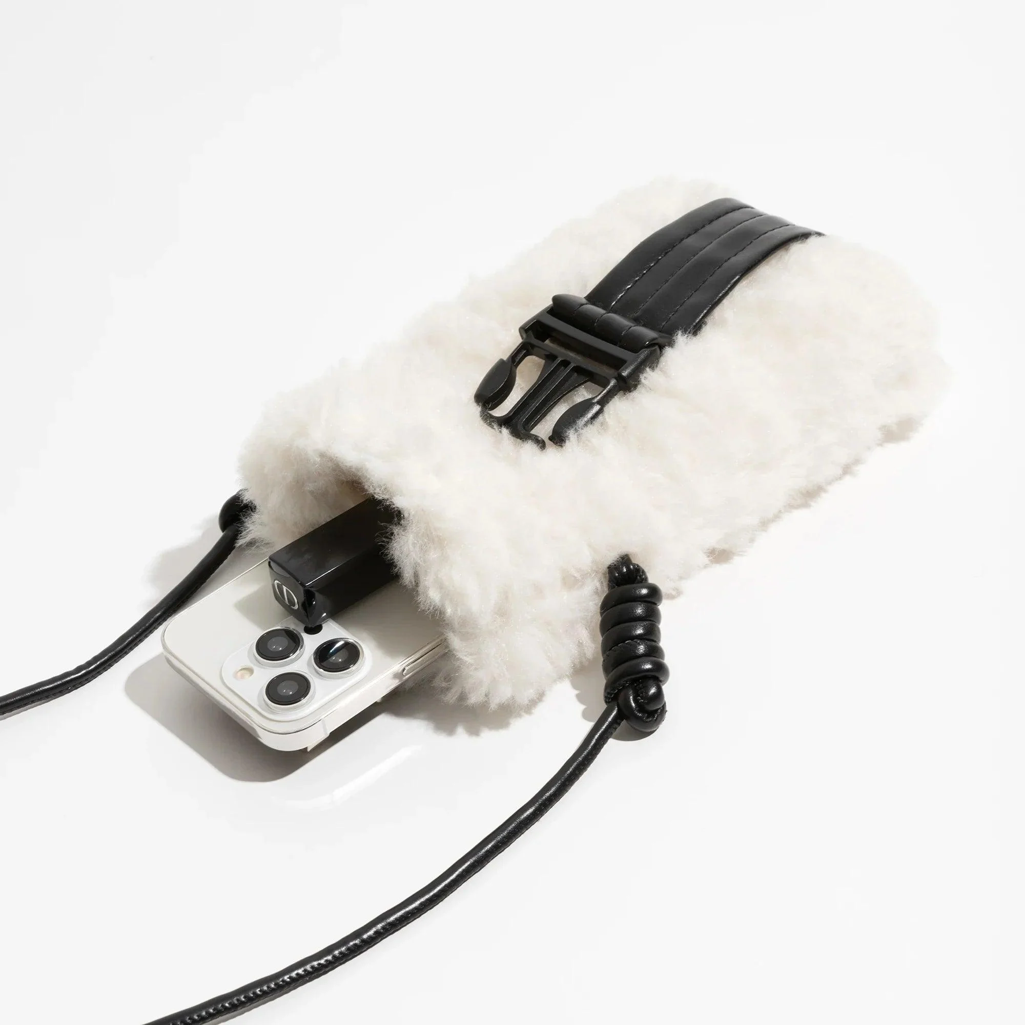 Kith Mini Faux Fur Phone Pouch - Glova