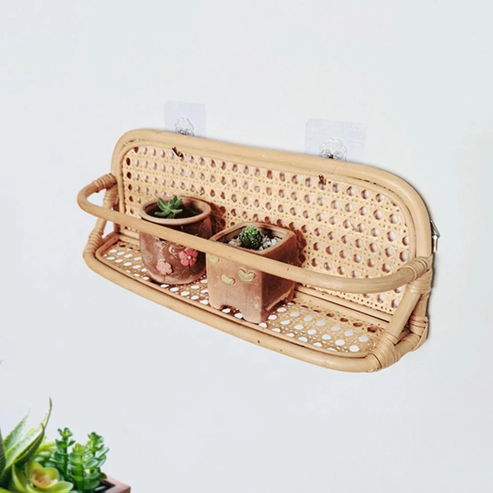 Koa Rattan Display Wall Shelf - Glova