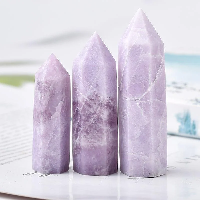 Kunzite Crystal Towers - Glova