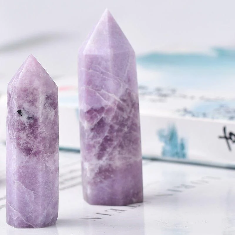 Kunzite Crystal Towers - Glova