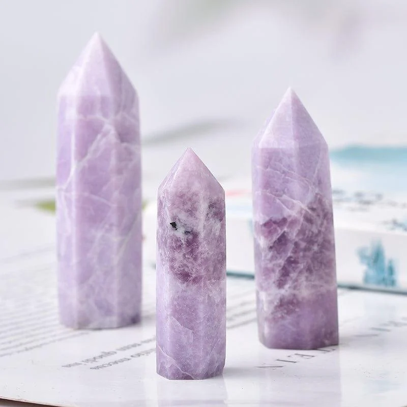 Kunzite Crystal Towers - Glova