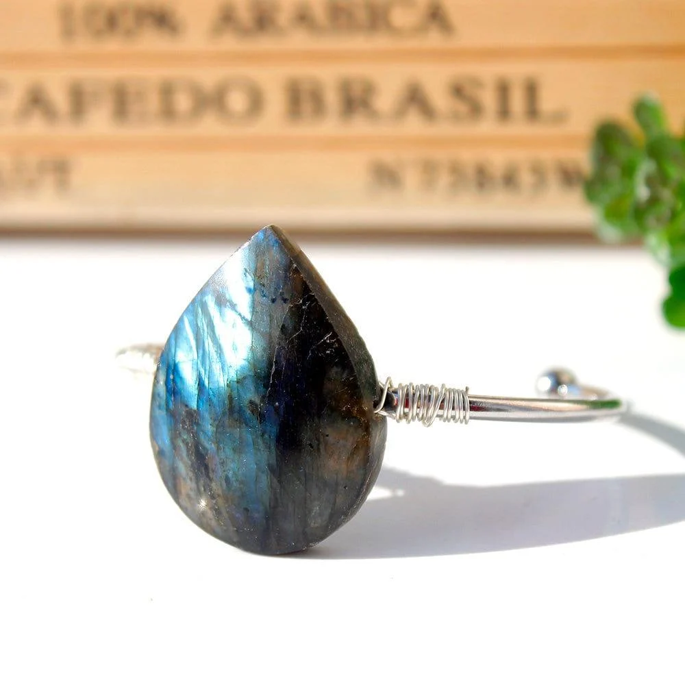 Labradorite Rain Drop Bracelet - Glova