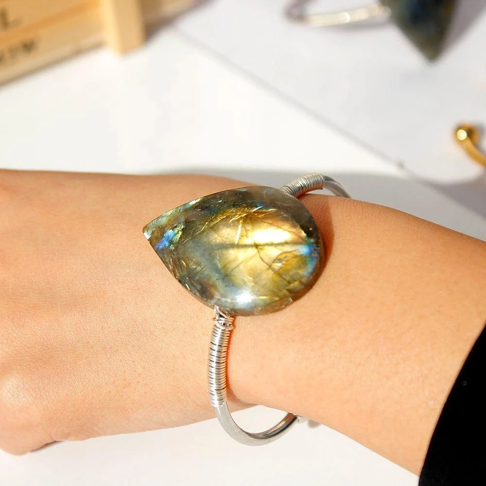 Labradorite Rain Drop Bracelet - Glova