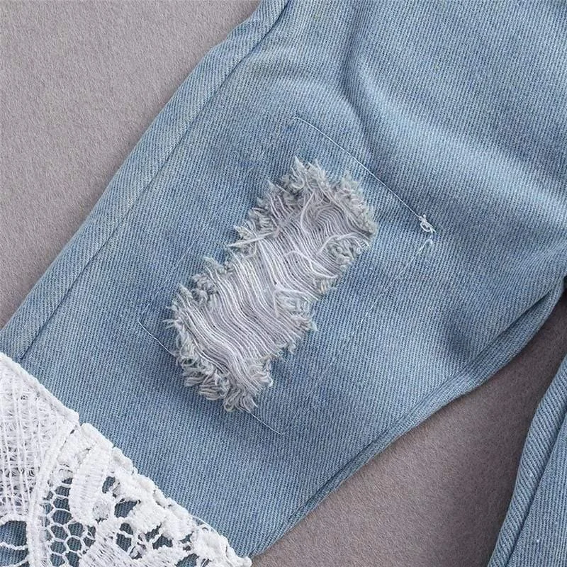 Lace and Denim Boho Baby Set - Glova