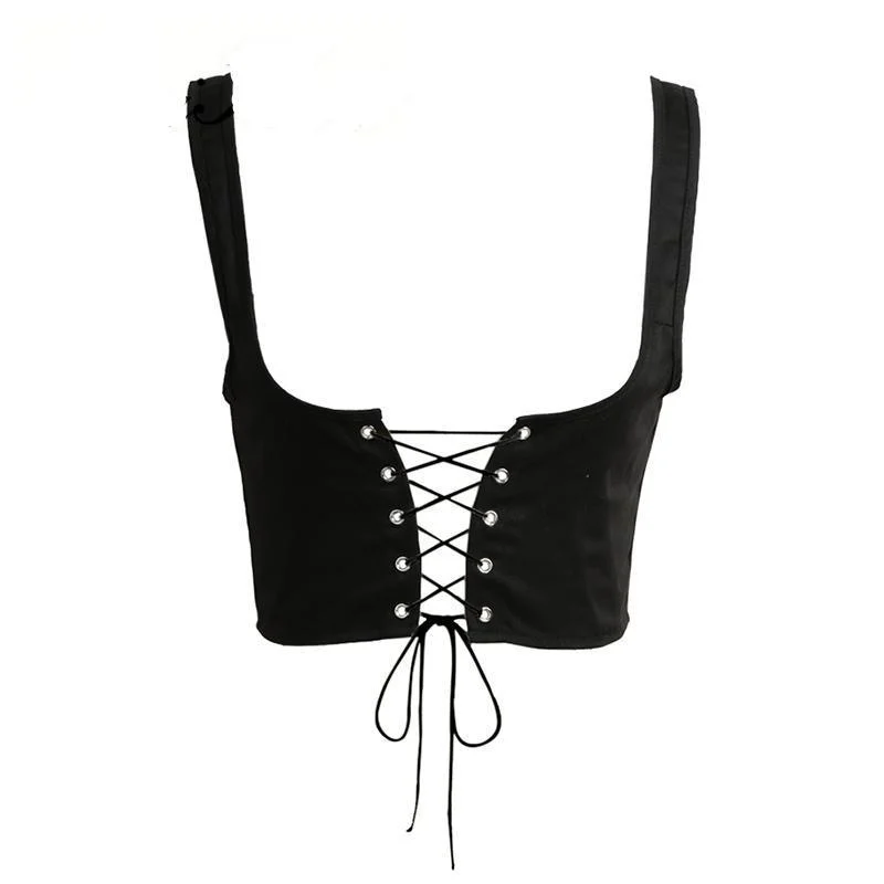 Lace-Up Tank Corset Belt - Glova