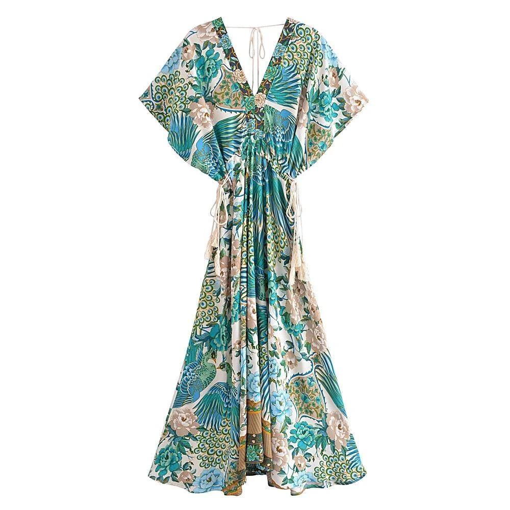 Lamona Bohemian Floral Prints Maxi Dress - 4 Colors - Glova