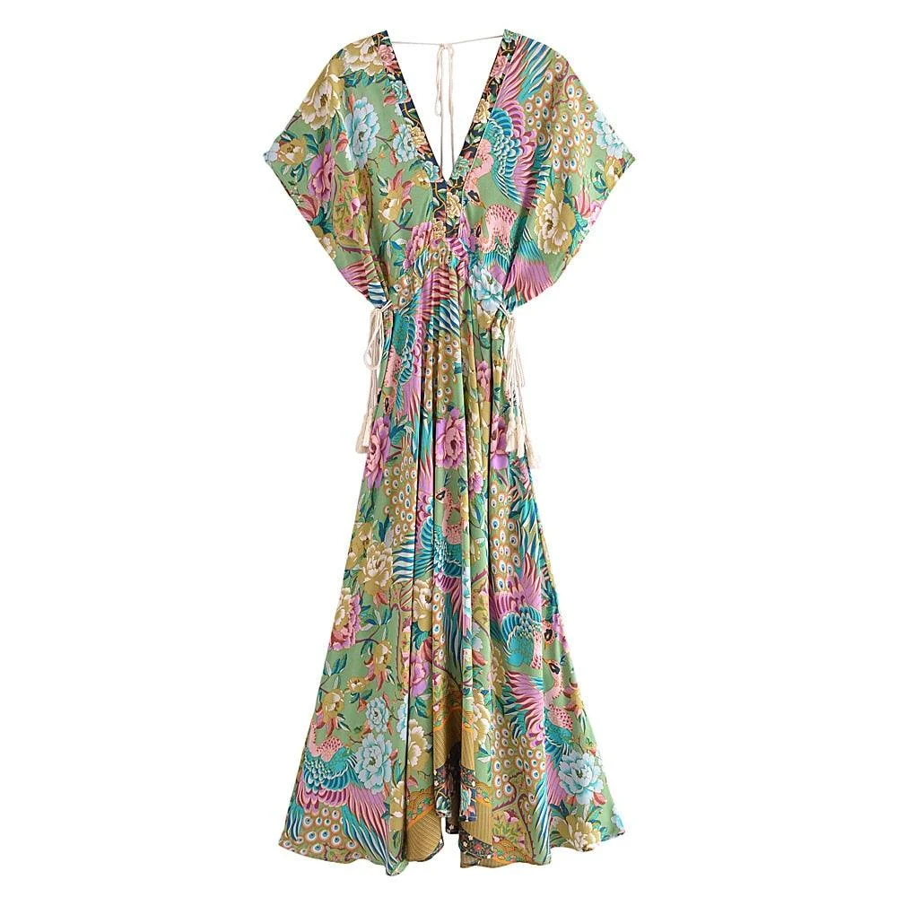 Lamona Bohemian Floral Prints Maxi Dress - 4 Colors - Glova