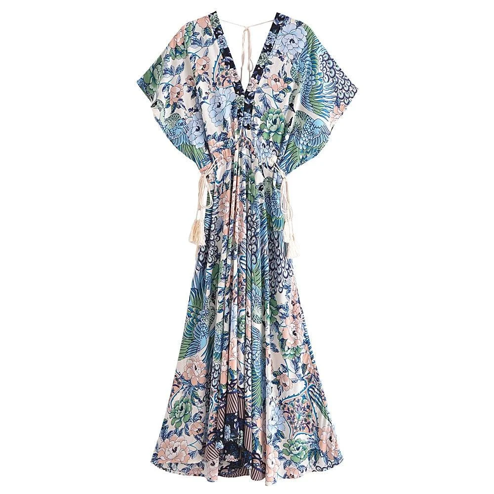 Lamona Bohemian Floral Prints Maxi Dress - 4 Colors - Glova