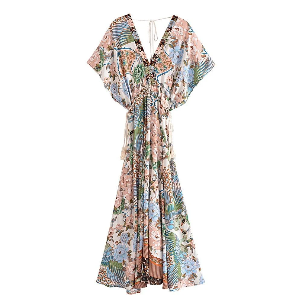 Lamona Bohemian Floral Prints Maxi Dress - 4 Colors - Glova