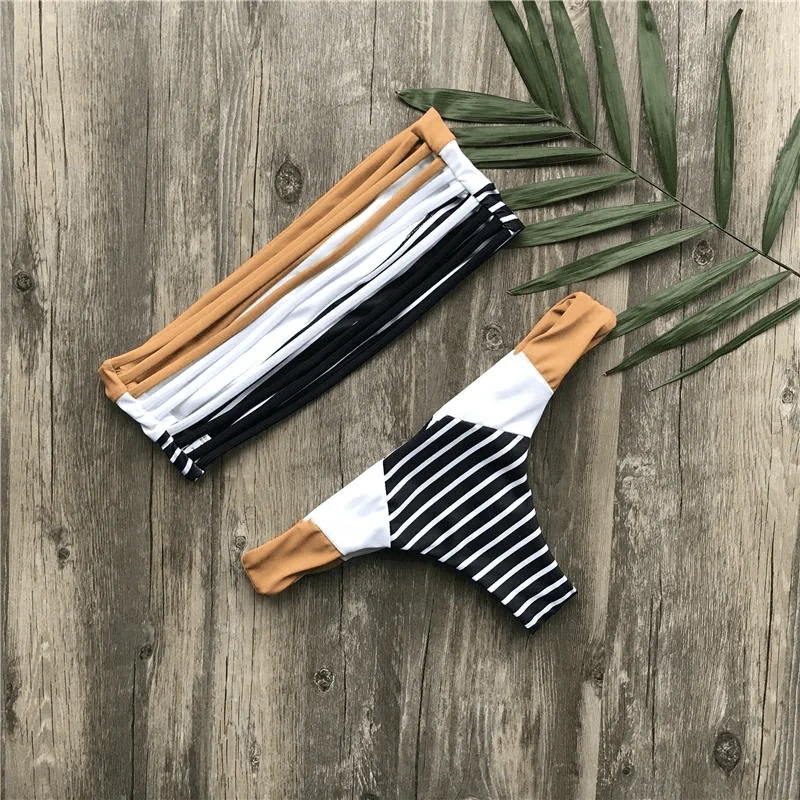 Lana Stripes Bikini Set - Glova