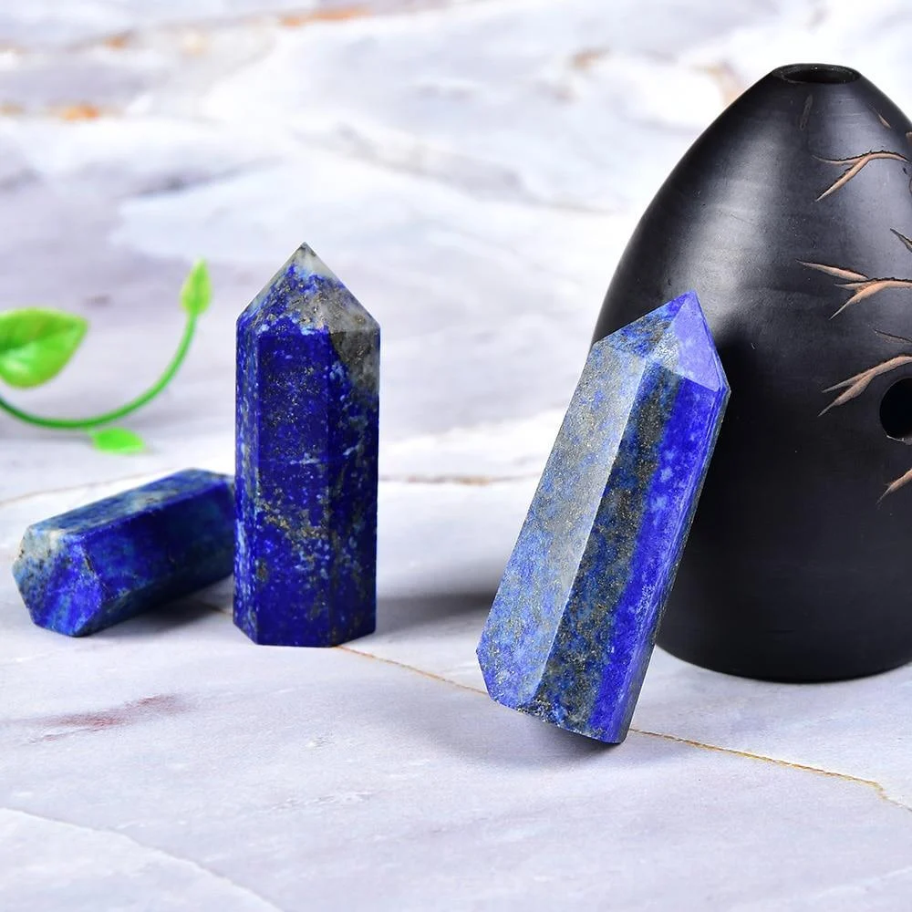 Lapis Lazuli Crystal Point Tower - Glova