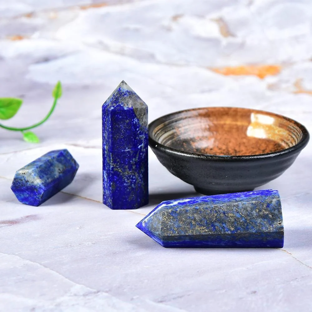 Lapis Lazuli Crystal Point Tower - Glova