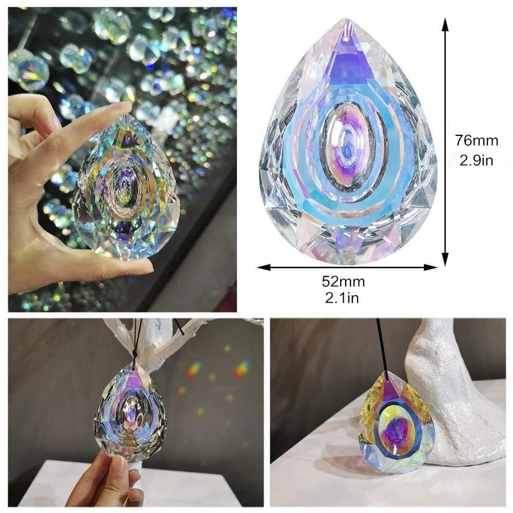 Large Hanging Crystal Prism Ornament - Glova