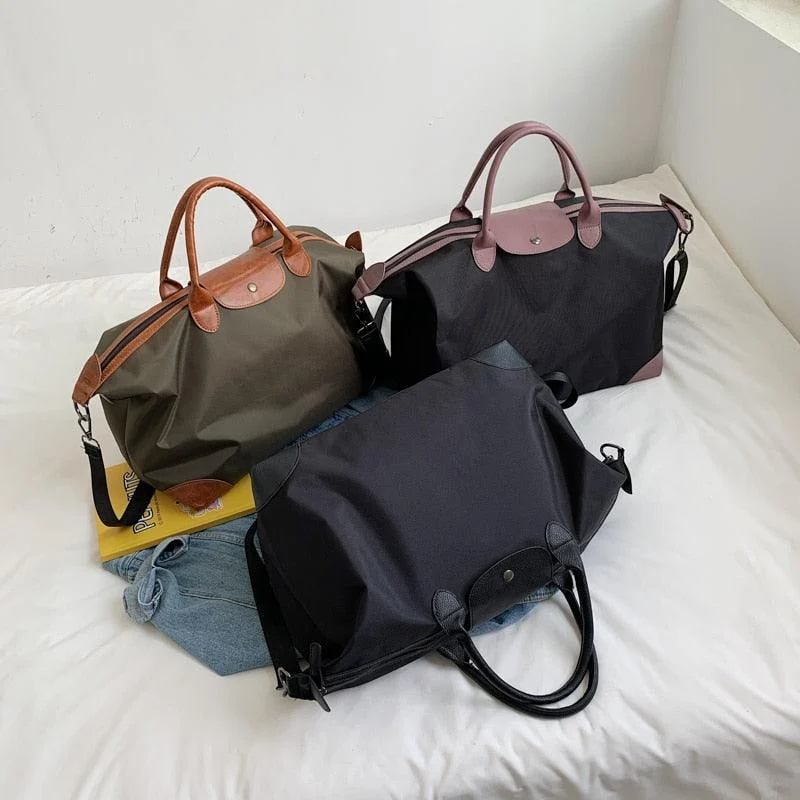 Laura Nylon+Leather Weekender Bags - 3 Colors - Glova