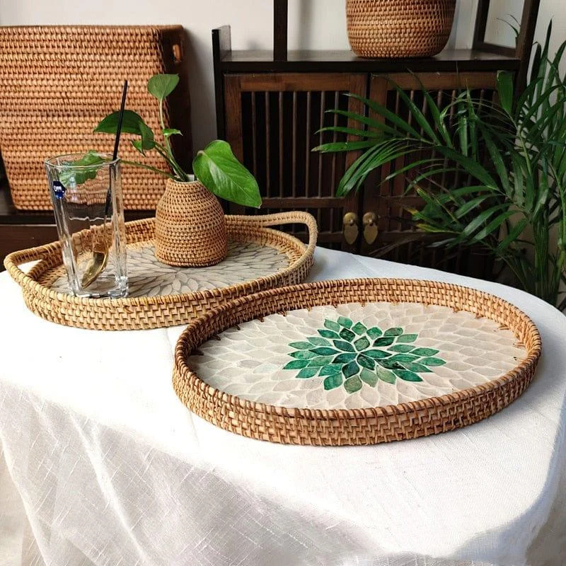 Laurie Rattan Tray - Glova