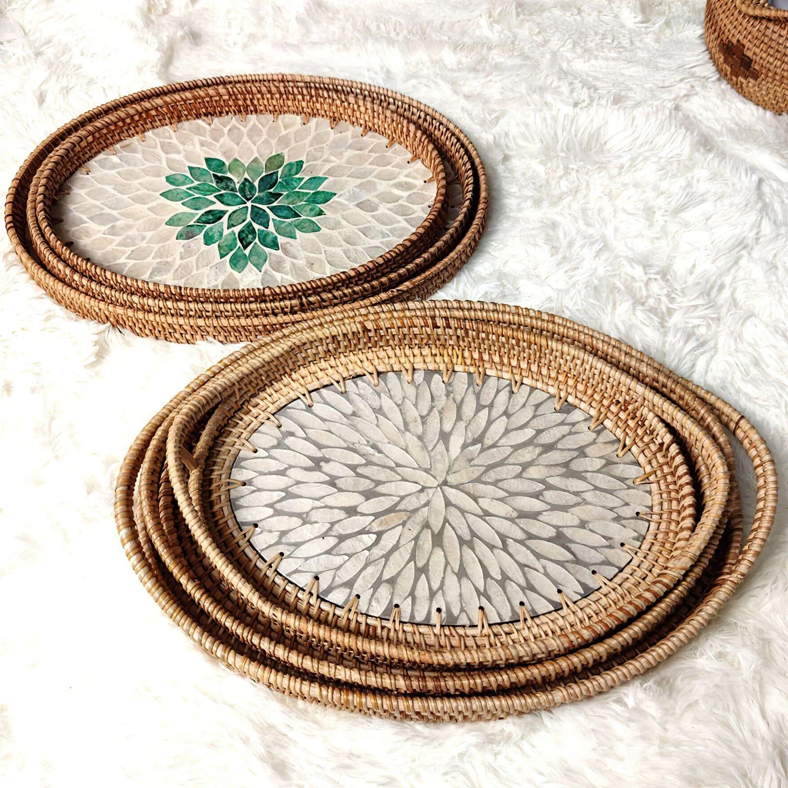 Laurie Rattan Tray - Glova