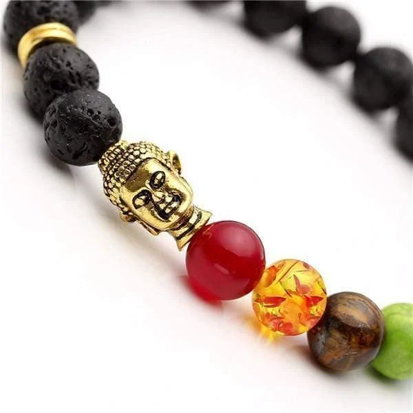 Lavastone Buddha Chakra Bracelet - Glova