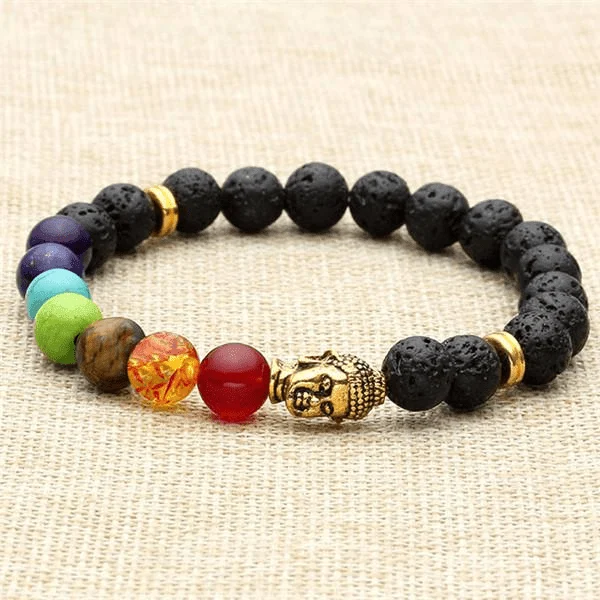 Lavastone Buddha Chakra Bracelet - Glova