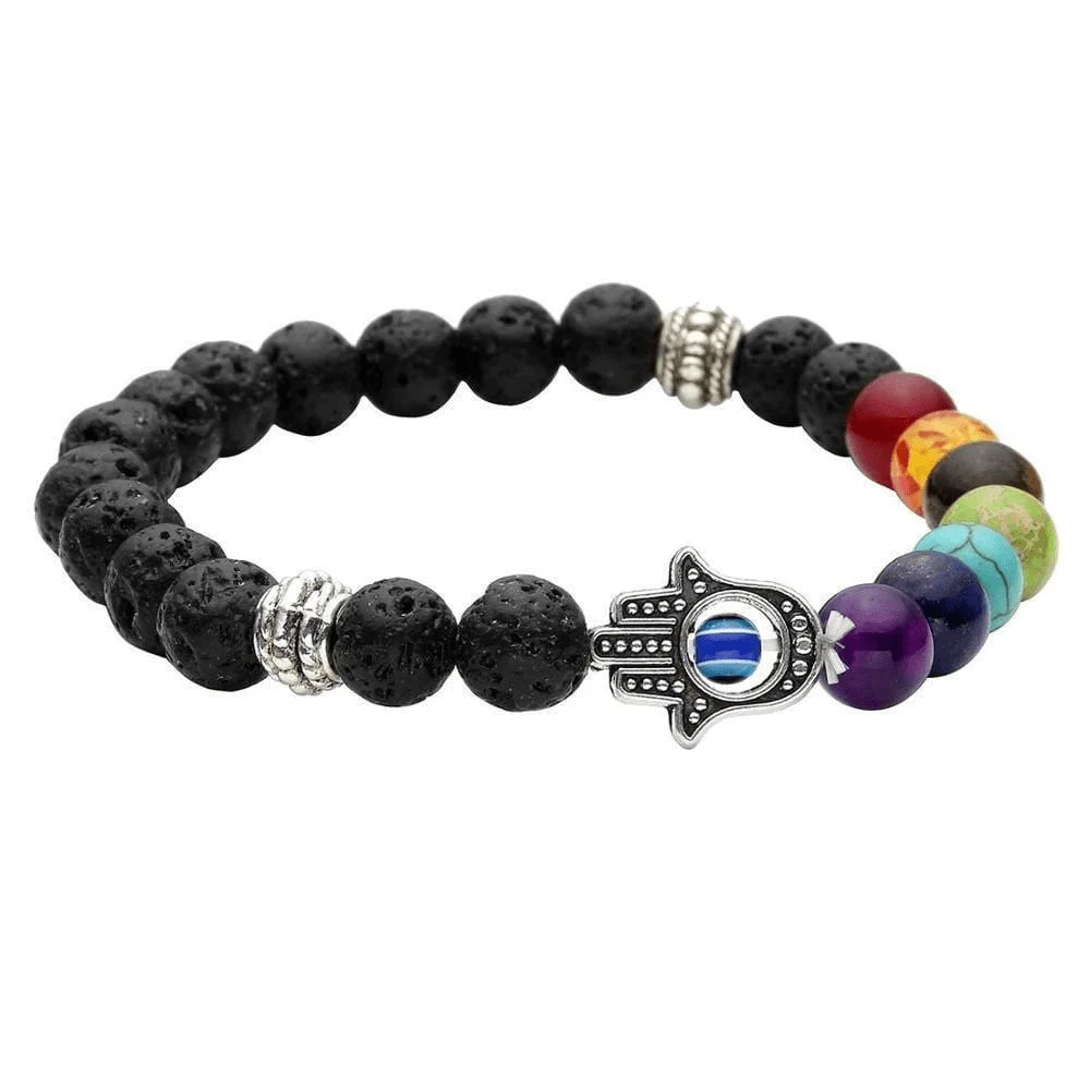 Lavastone Hamsa Chakra Bracelet - Glova