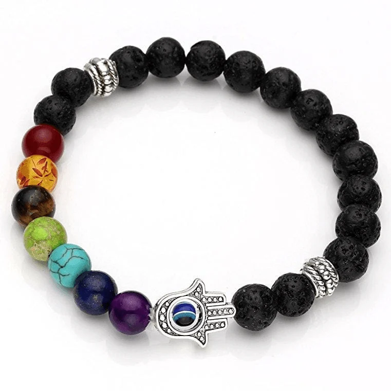 Lavastone Hamsa Chakra Bracelet - Glova