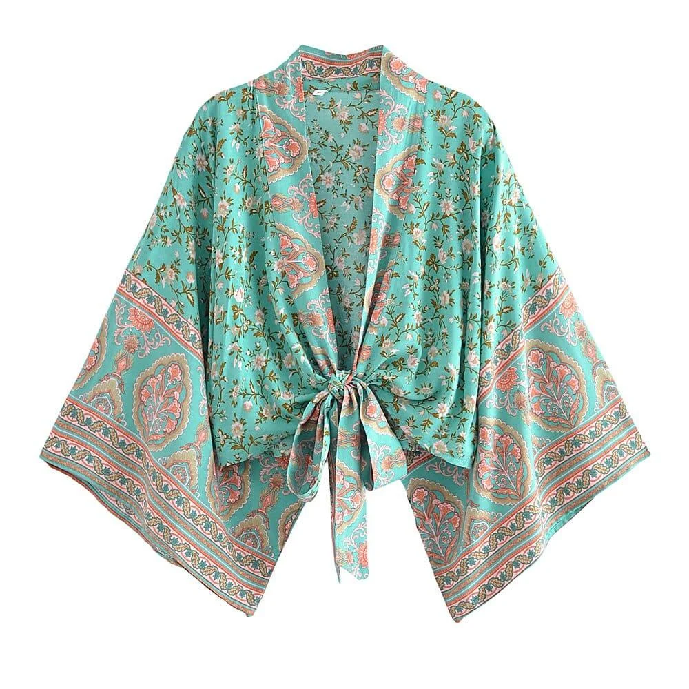 Lavinia Boho Cropped Kimono - Glova