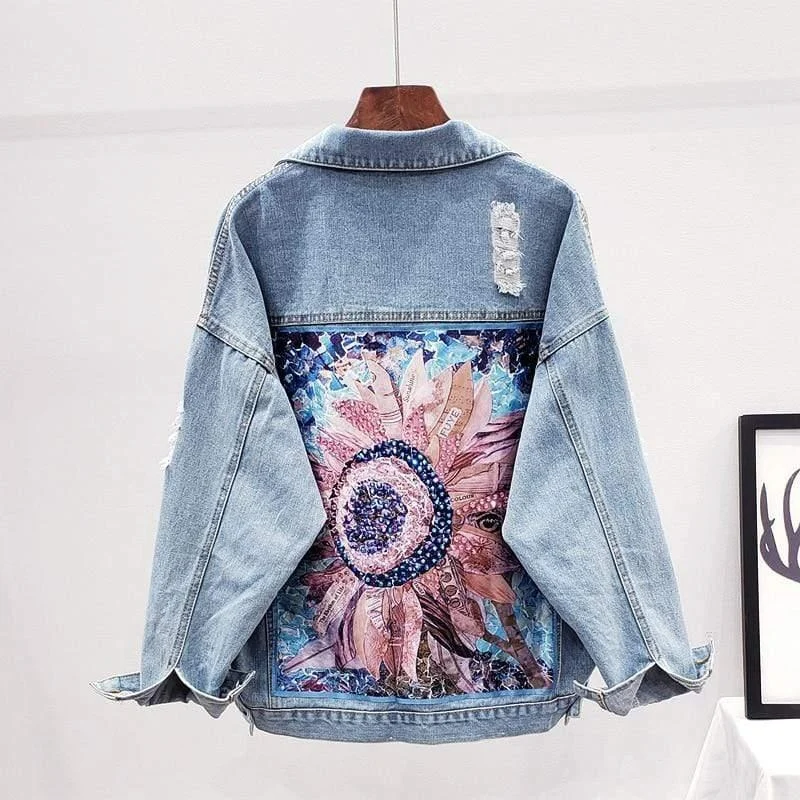 Layana Cowboy Style Denim Jacket - Glova