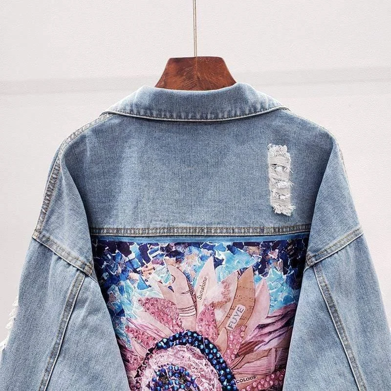 Layana Cowboy Style Denim Jacket - Glova