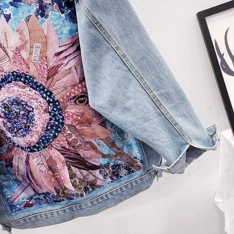 Layana Cowboy Style Denim Jacket - Glova