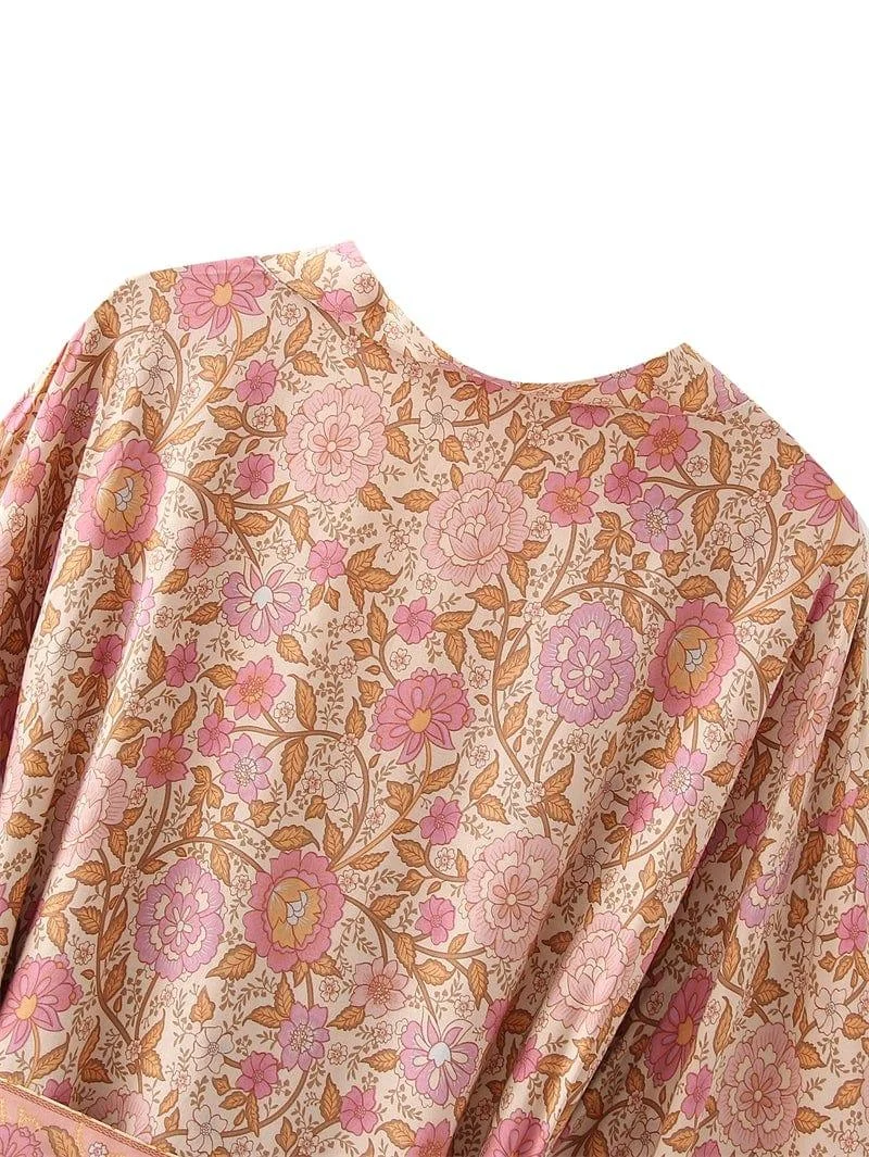 Leah Kimono in Light Pink - Glova