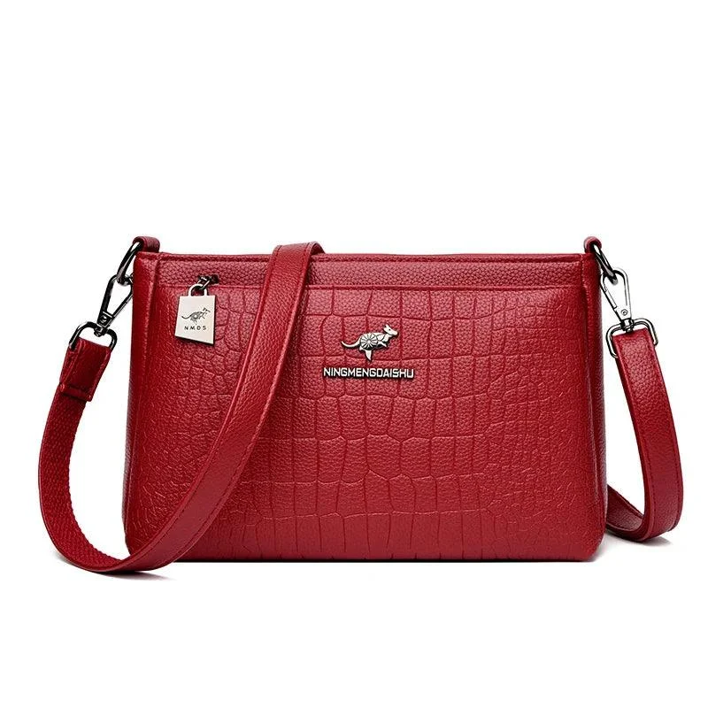 Leather Animal Pattern Women Crossbody Messenger Bags - Glova