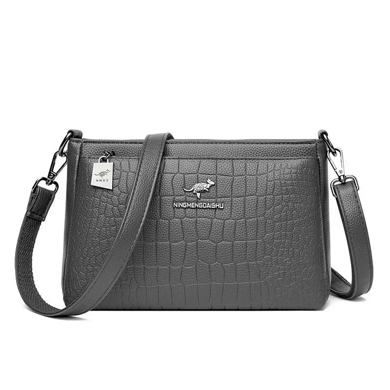 Leather Animal Pattern Women Crossbody Messenger Bags - Glova