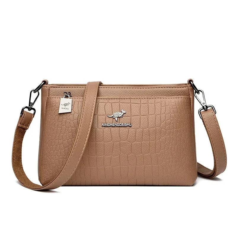 Leather Animal Pattern Women Crossbody Messenger Bags - Glova