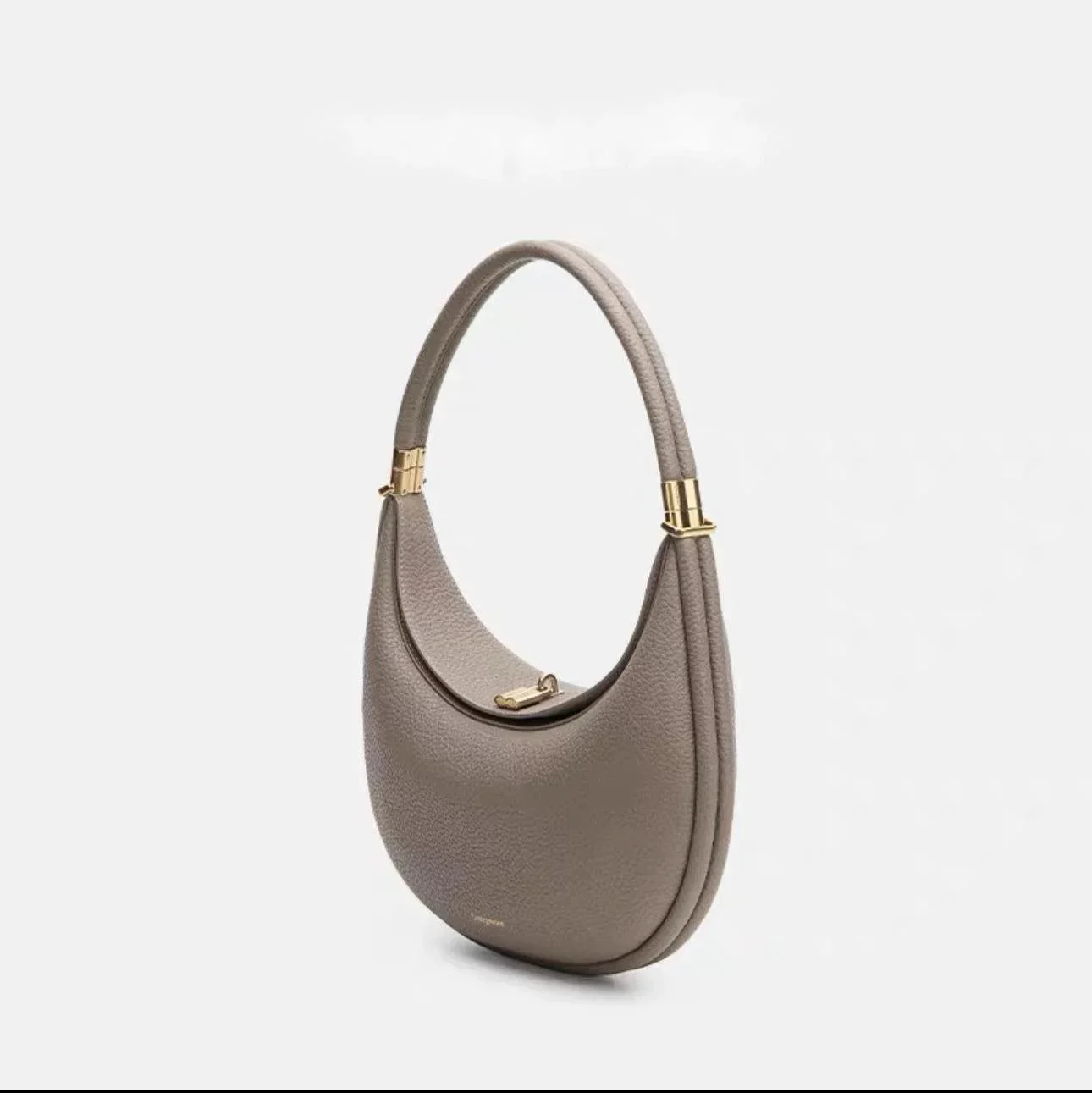 Leather Portable Solid Color Underarm Handbag - Glova