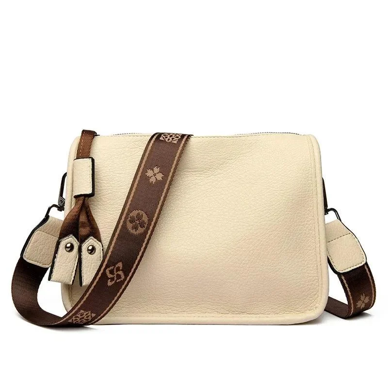 Leather Soft Crossbody Female Messenger Bag - Glova