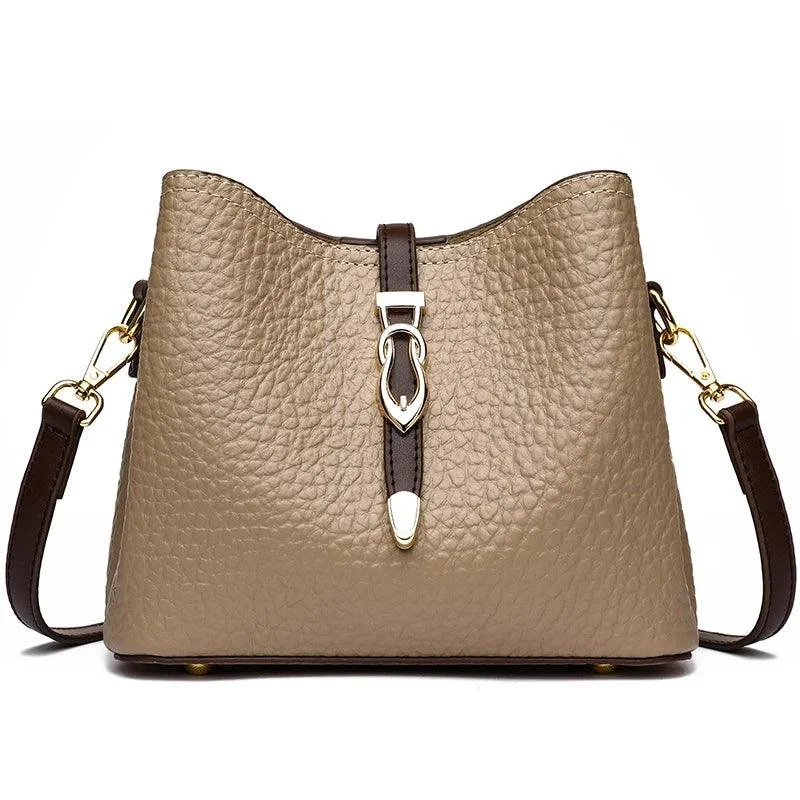 Leather Women's Bucket Crossbody Shoulder Bag - Glova