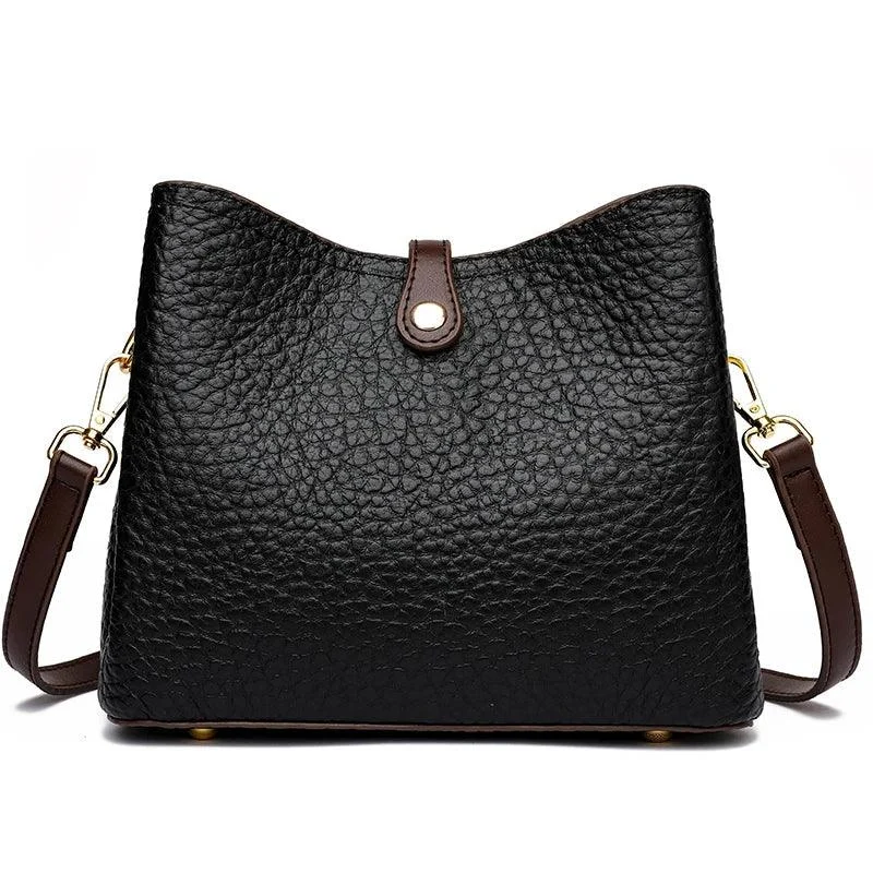 Leather Women's Bucket Crossbody Shoulder Bag - Glova