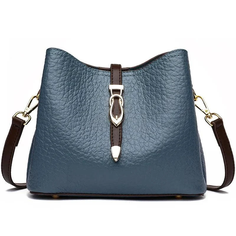 Leather Women's Bucket Crossbody Shoulder Bag - Glova