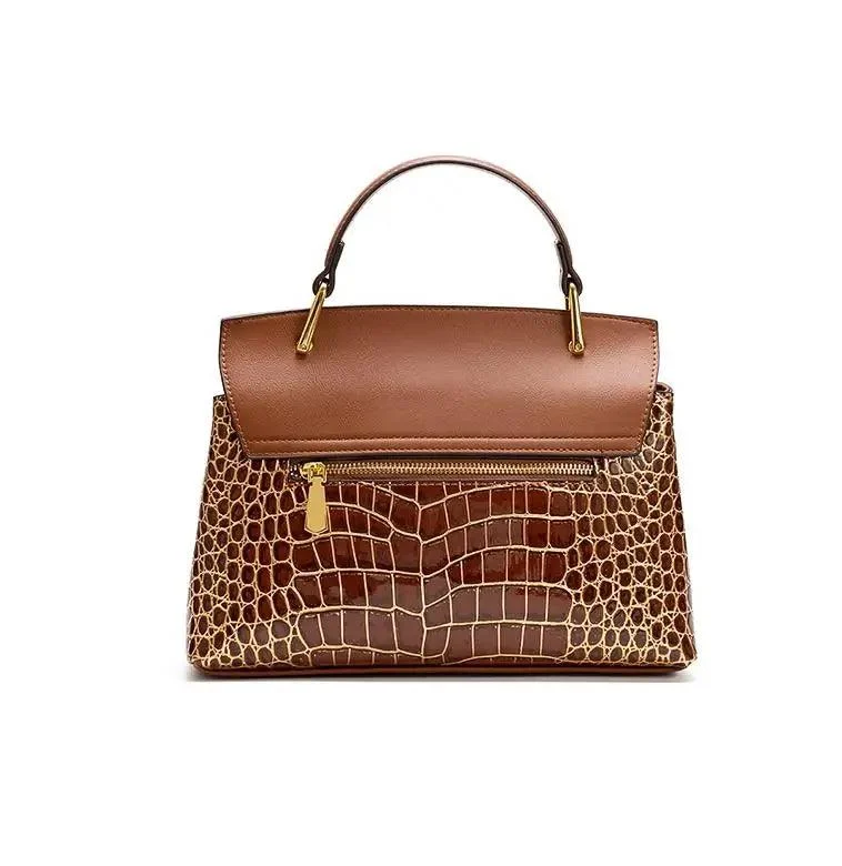 Leather Women's Crocodile Pattern Shell Bags - Glova