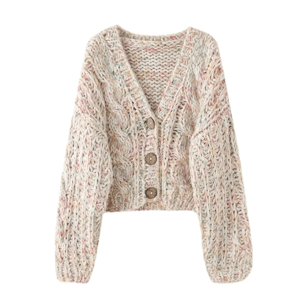 Leelie Chunky Knit Cardigan - Glova