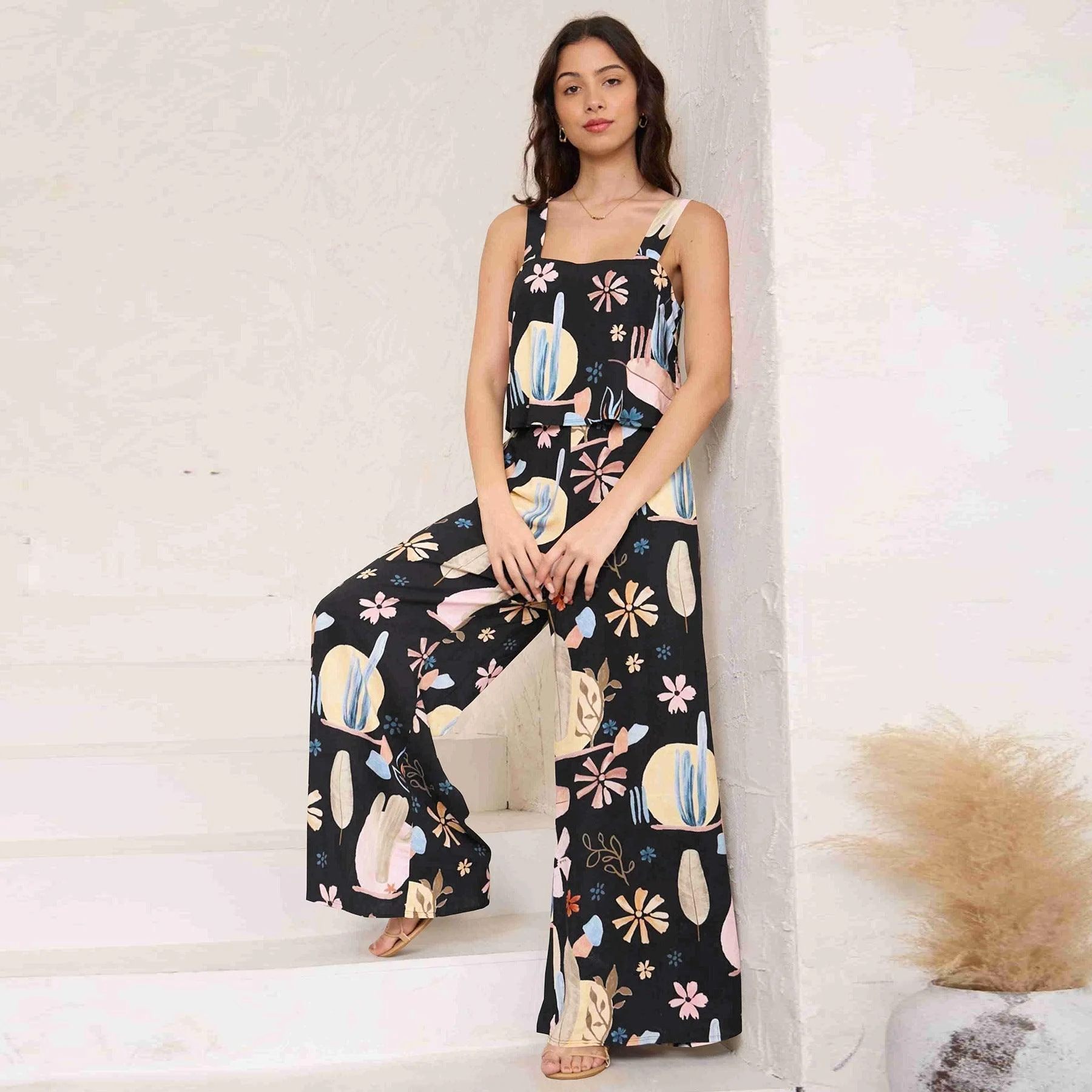 Leocadia Wide Leg Jumpsuit - Glova