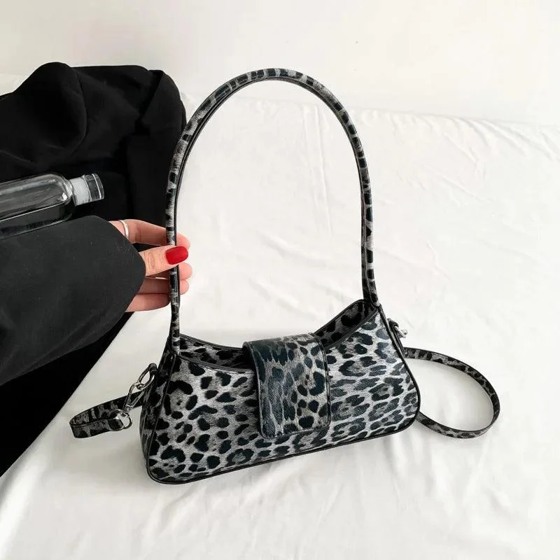 Leopard Pattern PU Leather Crossbody Bag For Women - Glova