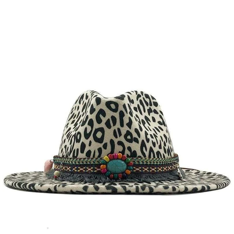 Leopard Print Jazz Hat - Glova