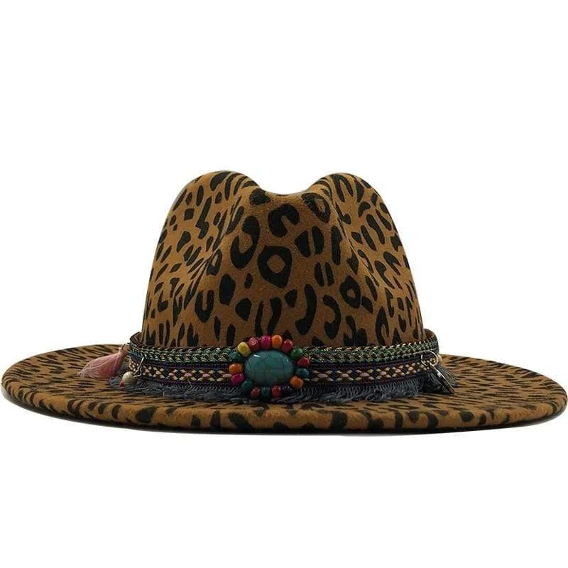 Leopard Print Jazz Hat - Glova